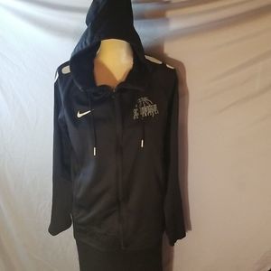 Nike Therma Fit Black Zippered Hoodie Sz. S With Moraine Valley Basketball Logo